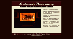 Desktop Screenshot of endeavorrecording.com