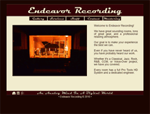 Tablet Screenshot of endeavorrecording.com